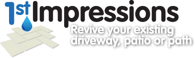 1st Impressions logo - revive your existing driveway, patio or path